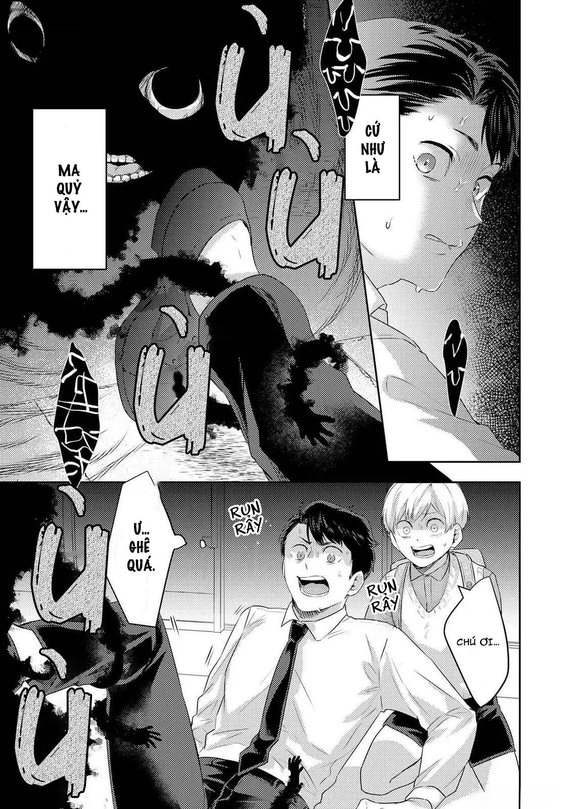 Tôi sẽ trừ tà cho anh vậy nên tôi cho vào nhé Chapter 1 Trang 19