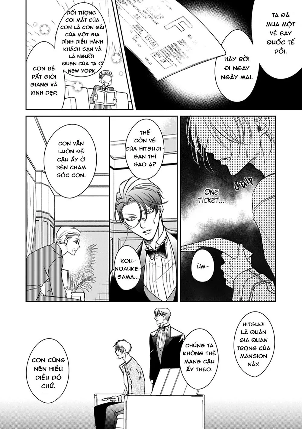 Cái đêm mà người quản gia tháo kính ra Chapter 3 Trang 9