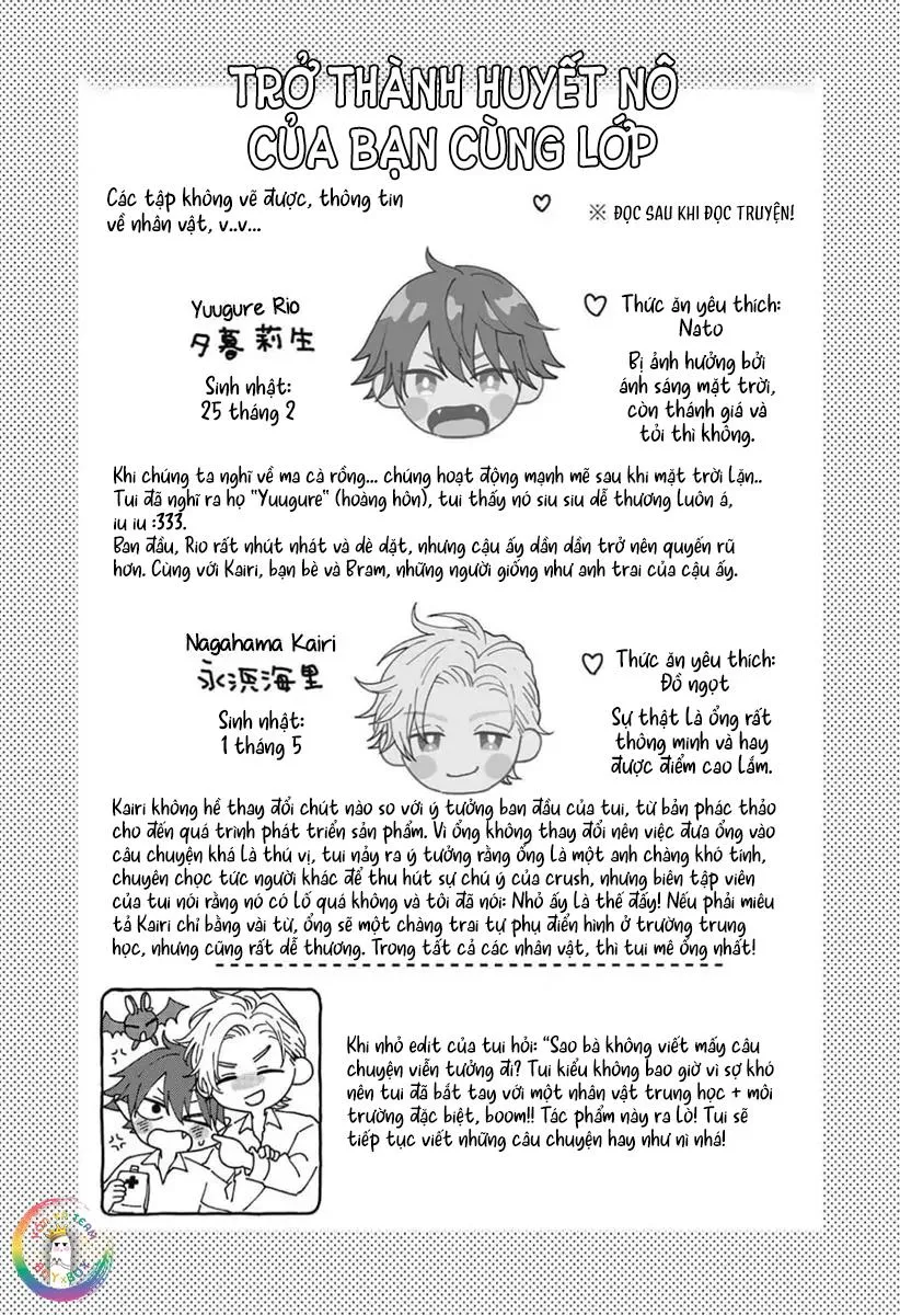 (END) Trở Thành Huyết Nô Của Bạn Cùng Lớp Chapter 6 Trang 12