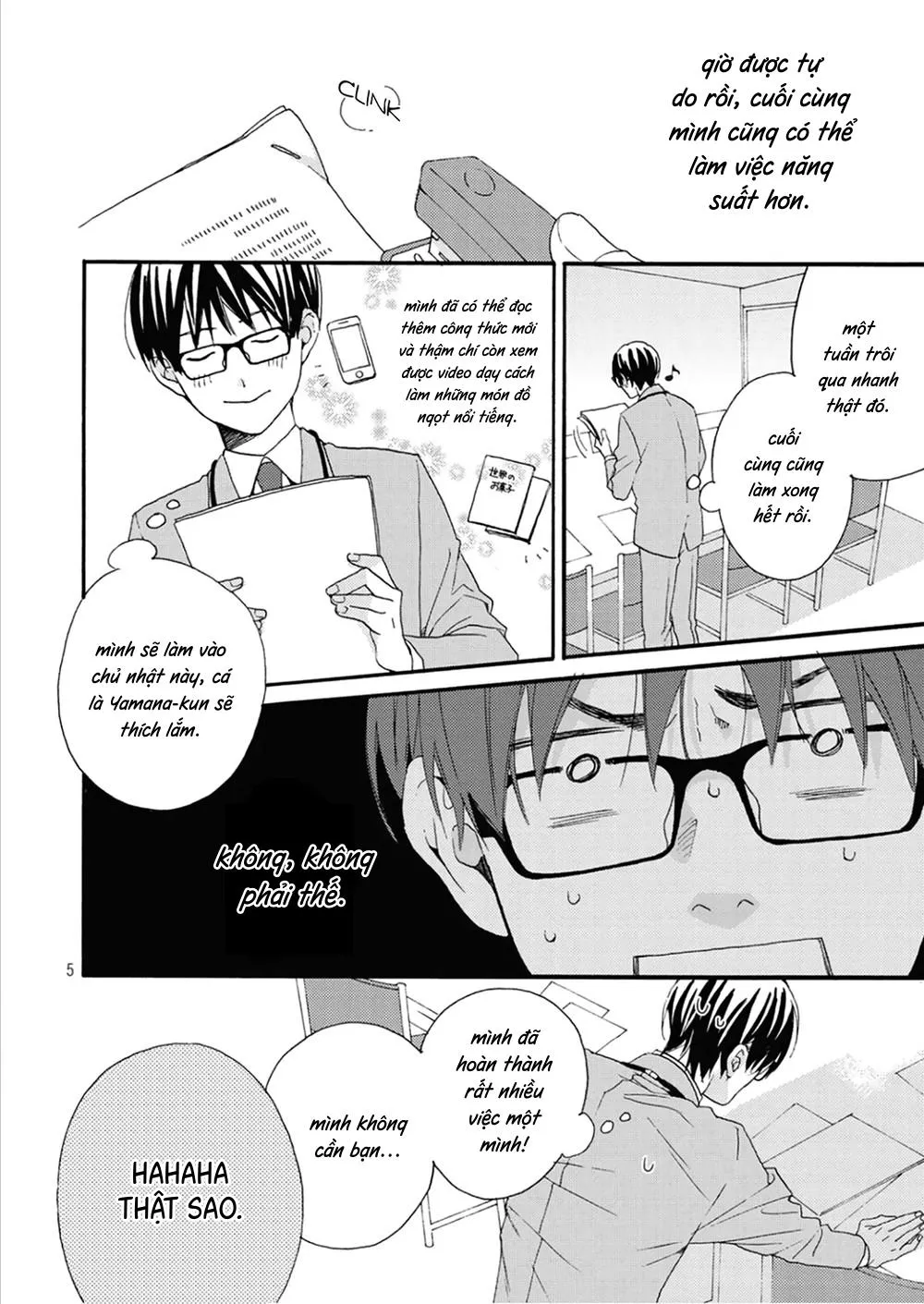 Bí mật của Hodaka-kun có vị ngọt Chapter 3 Trang 6