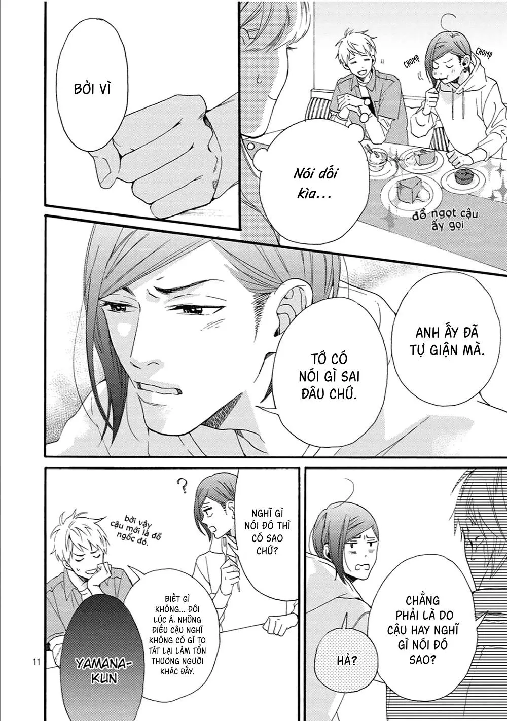 Bí mật của Hodaka-kun có vị ngọt Chapter 3 Trang 12