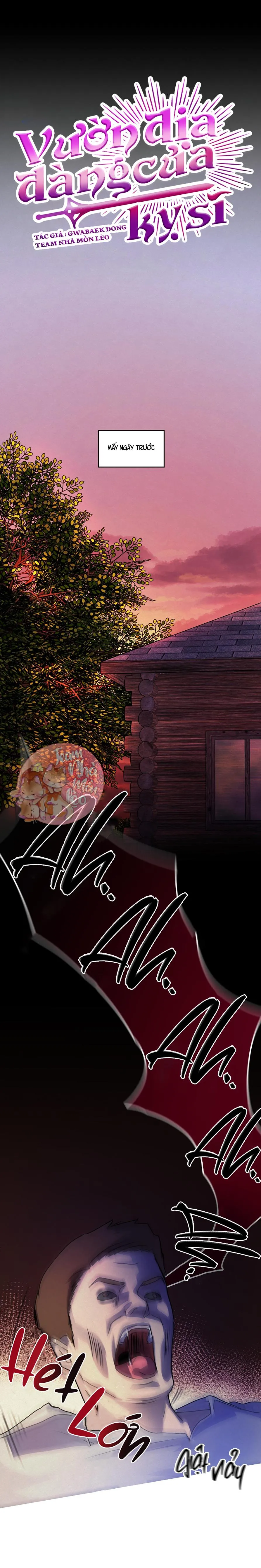 Vườn Địa Đàng Của Kỵ Sĩ Chapter 1 Trang 8