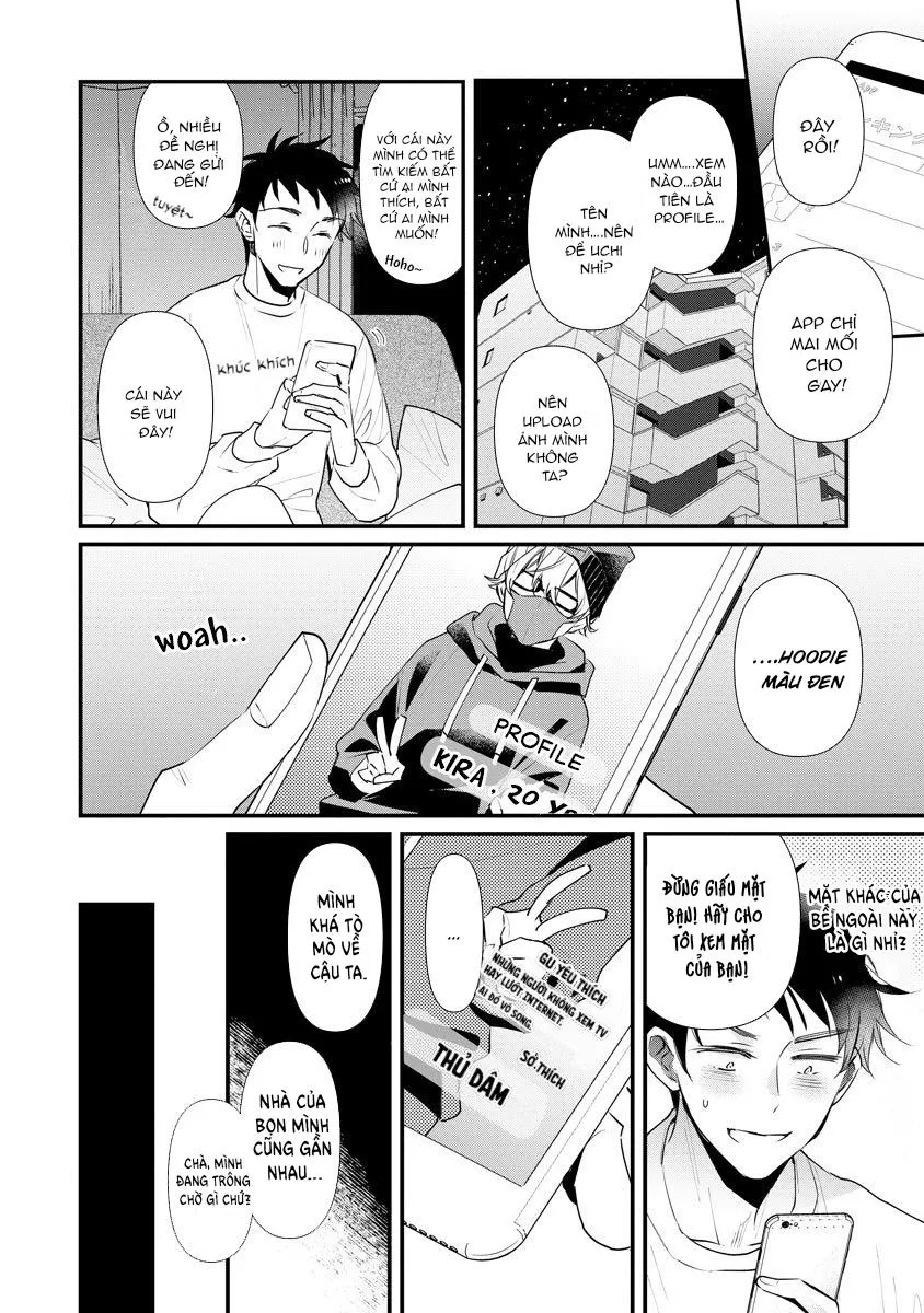 Anh chàng dễ thương tôi gặp qua app là một Idol Chapter 1 Trang 5