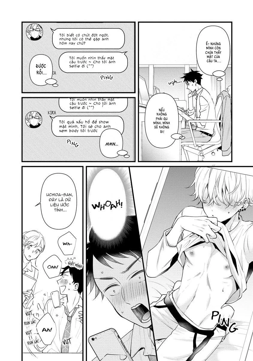 Anh chàng dễ thương tôi gặp qua app là một Idol Chapter 1 Trang 7