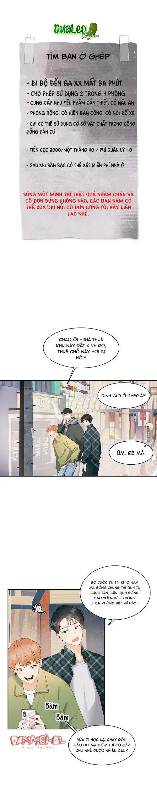 BẠN CÙNG PHÒNG CHUẨN GU Chapter 1 Trang 3