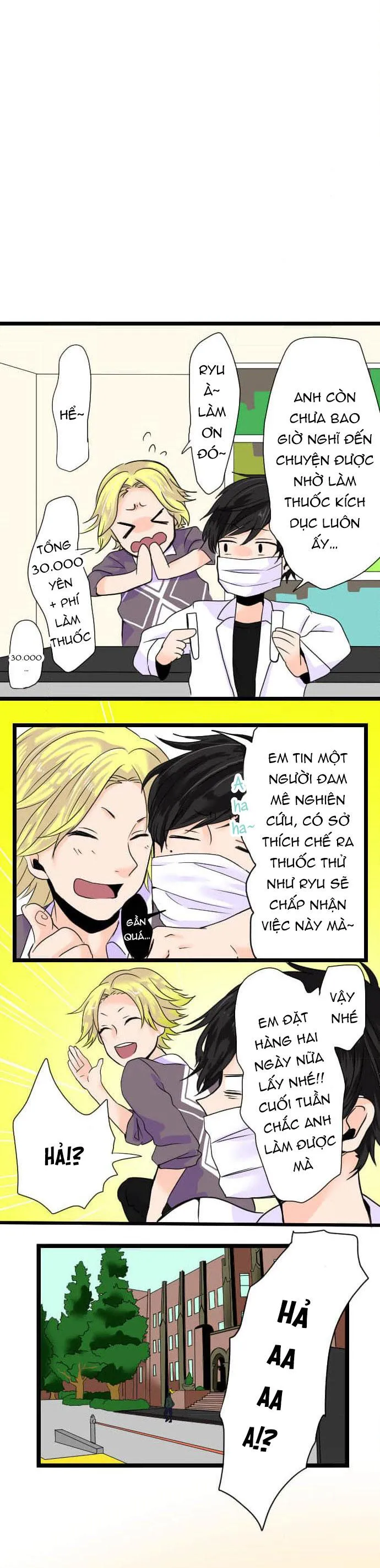 Bạn Cùng Phòng Lỡ Uống Thuốc Kích Dục Tôi Chế Và Cái Kết Chapter 1 Trang 3