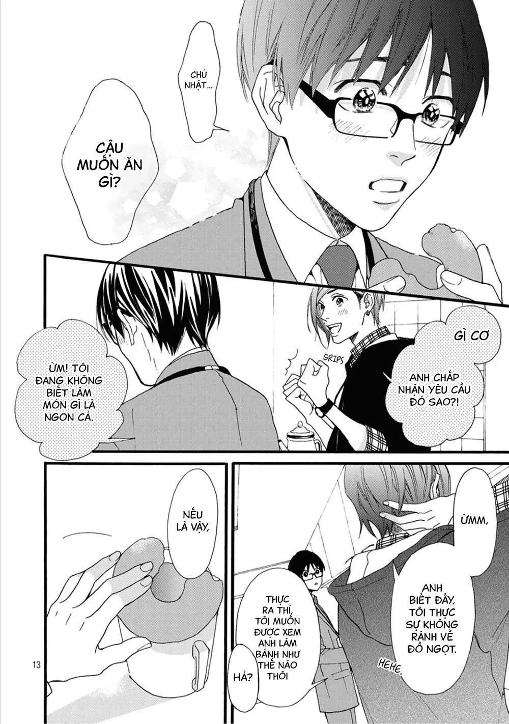 Bí mật của Hodaka-kun có vị ngọt Chapter 2 Trang 14