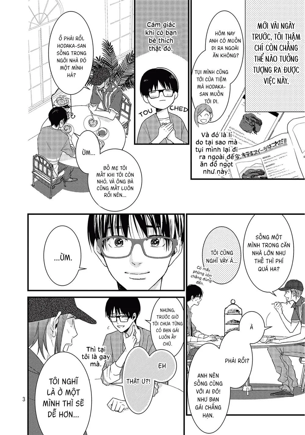 Bí mật của Hodaka-kun có vị ngọt Chapter 4 Trang 4