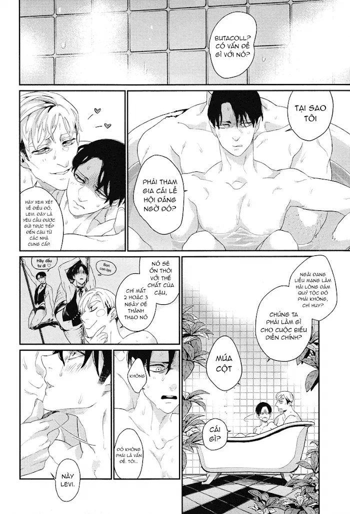 Buổi Biểu Diễn Sắc Tình Của Chỉ Huy Erwin Và Đồng Chí Levi Chapter 1 Trang 6