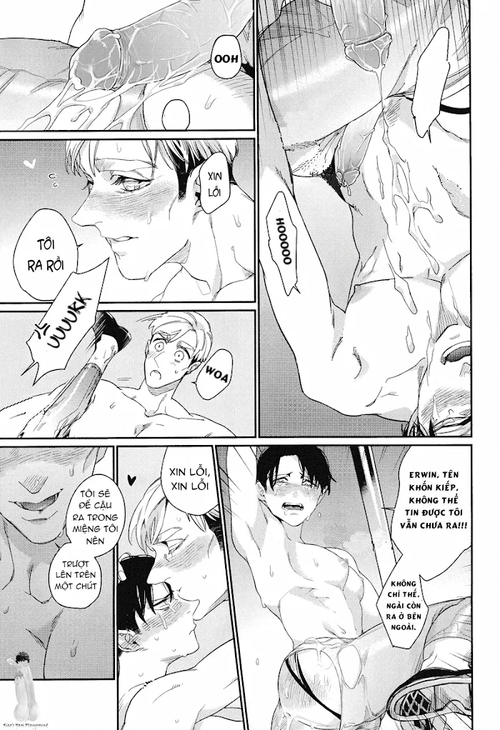 Buổi Biểu Diễn Sắc Tình Của Chỉ Huy Erwin Và Đồng Chí Levi Chapter 1 Trang 21