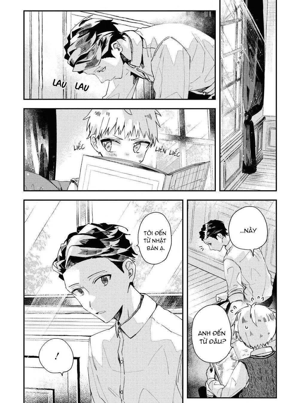 Cậu nhóc tóc vàng và chàng quản gia người Nhật Chapter 1 Trang 12